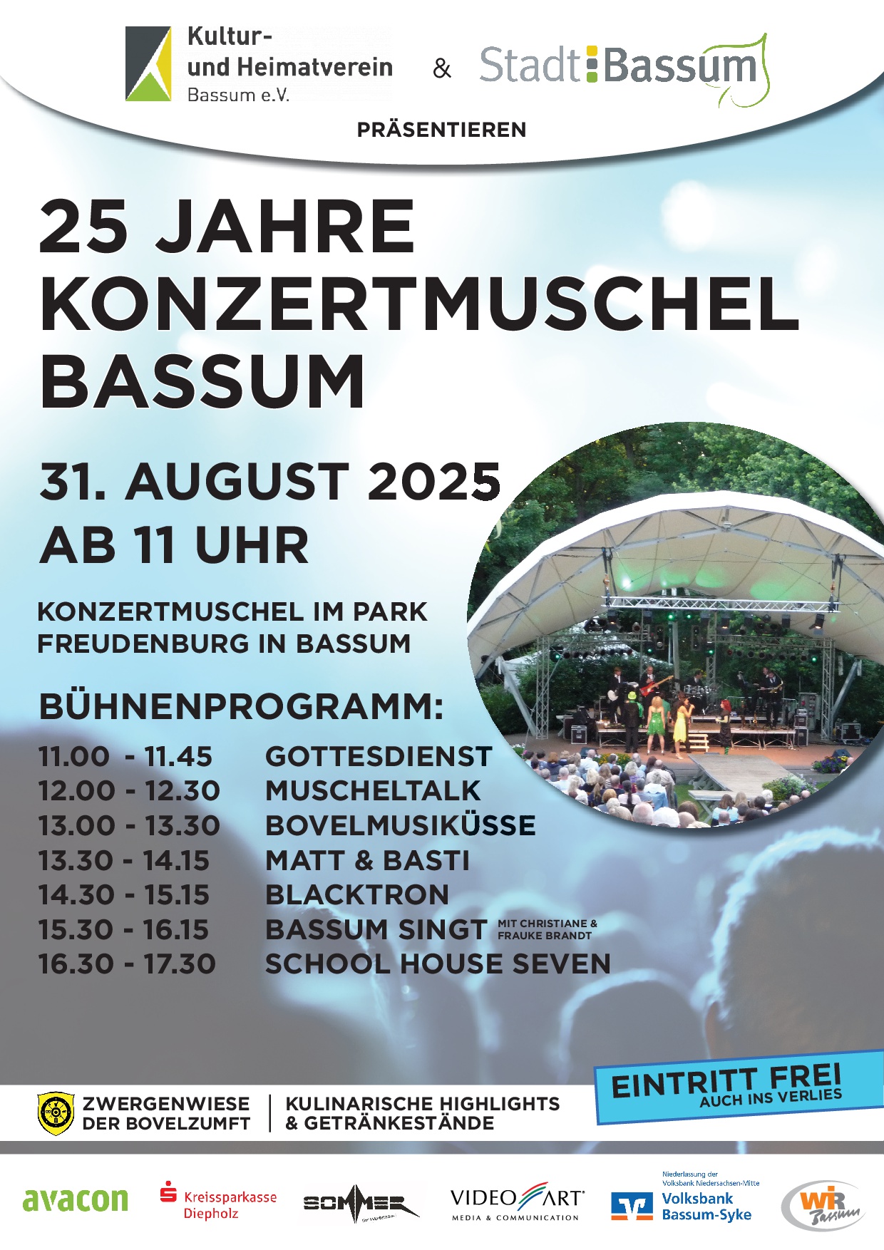 Mehr über den Artikel erfahren Die Konzertmuschel – ein Vierteljahrhundert Musik und Kultur